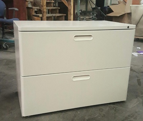 Herman Miller 2 Drawer 36 W Lateral File Cabinet Surplus Office